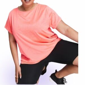 Pink Victoria’s Secret oversized crew neck casual  top Sz L